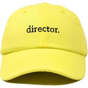 image:imageDALIX Director Embroidered Cotton Baseball Cap Adjustable Dad Hat MensYellow