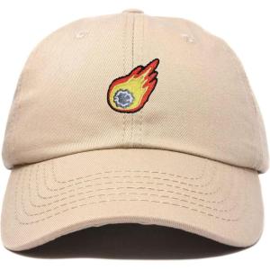 image:imageDALIX Embroidered Comet Baseball Cap Cotton Dad Hat MenKhaki