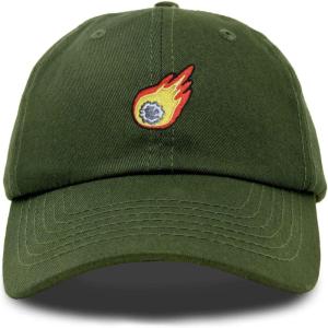 image:imageDALIX Embroidered Comet Baseball Cap Cotton Dad Hat MenOlive