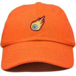 image:imageDALIX Embroidered Comet Baseball Cap Cotton Dad Hat MenOrange