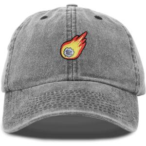 image:imageDALIX Embroidered Comet Baseball Cap Cotton Dad Hat MenWashed Black