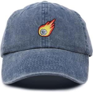 image:imageDALIX Embroidered Comet Baseball Cap Cotton Dad Hat MenWashed Navy Blue