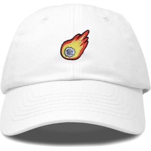 image:imageDALIX Embroidered Comet Baseball Cap Cotton Dad Hat MenWhite