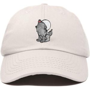 image:imageDALIX Howling Wolf Embroidered Baseball Dad CapBeige