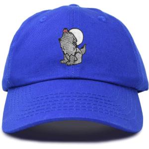 image:imageDALIX Howling Wolf Embroidered Baseball Dad CapRoyal Blue