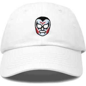 image:imageDALIX Lucha Libre Luchador Ball Cap Embroidered HatWhite
