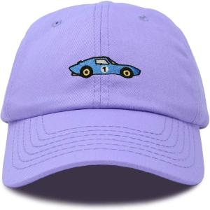 image:imageDALIX Muscle Car Embroidered Cap Cotton Baseball Summer Cool Dad Hat MensLavender