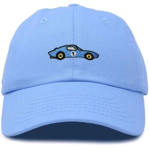 image:imageDALIX Muscle Car Embroidered Cap Cotton Baseball Summer Cool Dad Hat MensLight Blue