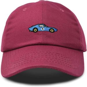 image:imageDALIX Muscle Car Embroidered Cap Cotton Baseball Summer Cool Dad Hat MensMaroon