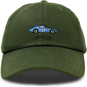 image:imageDALIX Muscle Car Embroidered Cap Cotton Baseball Summer Cool Dad Hat MensOlive