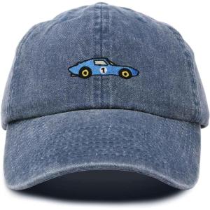 image:imageDALIX Muscle Car Embroidered Cap Cotton Baseball Summer Cool Dad Hat MensWashed Navy Blue