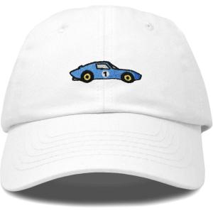 image:imageDALIX Muscle Car Embroidered Cap Cotton Baseball Summer Cool Dad Hat MensWhite
