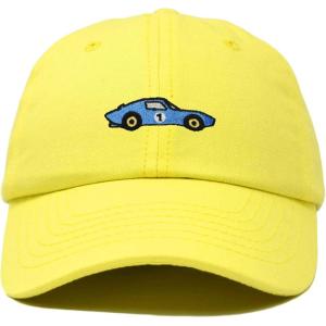 image:imageDALIX Muscle Car Embroidered Cap Cotton Baseball Summer Cool Dad Hat MensYellow