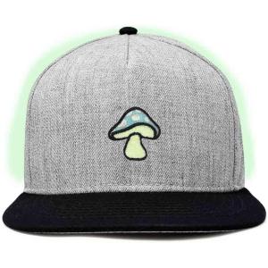 image:imageDALIX Mushroom Embroidered Glow in The Dark Hat Snapback Hat Baseball Cap MenBlack Light Gray