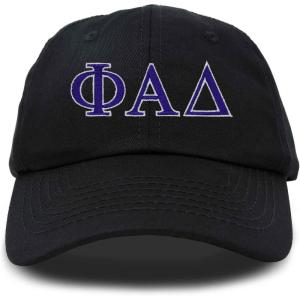 image:imageDALIX Phi Alpha Delta Greek Letters Ball Cap Embroidered HatBlack