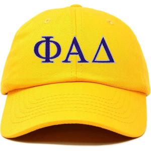 image:imageDALIX Phi Alpha Delta Greek Letters Ball Cap Embroidered HatGold