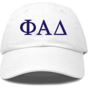 image:imageDALIX Phi Alpha Delta Greek Letters Ball Cap Embroidered HatWhite
