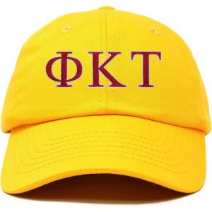 image:imageDALIX Phi Kappa Tau Greek Letters Ball Cap Embroidered HatGold