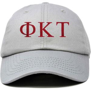 image:imageDALIX Phi Kappa Tau Greek Letters Ball Cap Embroidered HatGray