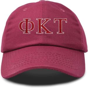 image:imageDALIX Phi Kappa Tau Greek Letters Ball Cap Embroidered HatMaroon