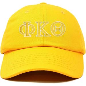 image:imageDALIX Phi Kappa Theta Greek Letters Ball Cap Embroidered HatGold