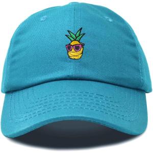 image:imageDALIX Pineapple Embroidered Cap Cotton Baseball Summer Cool Dad Hat MensTeal