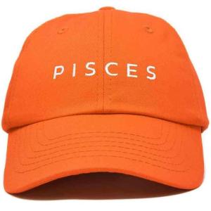 image:imageDALIX Pisces Dad Hat Embroidered Zodiac Astrology Cotton Baseball CapOrange
