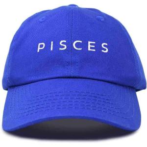 image:imageDALIX Pisces Dad Hat Embroidered Zodiac Astrology Cotton Baseball CapRoyal Blue