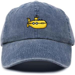 image:imageDALIX Submarine Cotton Dad Hat Adjustable Soft Baseball Cap MensWashed Navy Blue