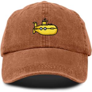 image:imageDALIX Submarine Cotton Dad Hat Adjustable Soft Baseball Cap MensWashed Orange