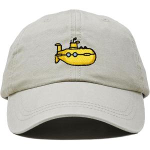 image:imageDALIX Submarine Cotton Dad Hat Adjustable Soft Baseball Cap MensWashed Stone White