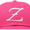 image:imageDALIX Initial Hat Letter Z Vintage Womens Baseball Cap Monogram EmbroideredHot Pink