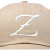 image:imageDALIX Initial Hat Letter Z Vintage Womens Baseball Cap Monogram EmbroideredKhaki