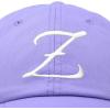 image:imageDALIX Initial Hat Letter Z Vintage Womens Baseball Cap Monogram EmbroideredLavender
