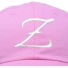 image:imageDALIX Initial Hat Letter Z Vintage Womens Baseball Cap Monogram EmbroideredLight Pink