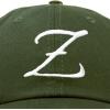 image:imageDALIX Initial Hat Letter Z Vintage Womens Baseball Cap Monogram EmbroideredOlive