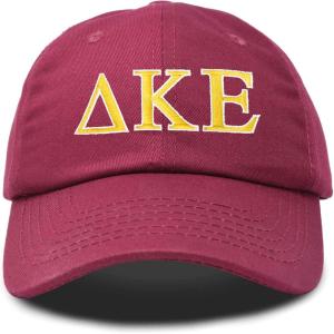 image:imageDALIX Delta Kappa Epsilon Fraternity Greek Letters Ball Cap Embroidered HatMaroon