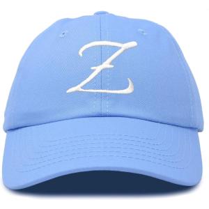 image:imageDALIX Initial Hat Letter Z Vintage Womens Baseball Cap Monogram EmbroideredLight Blue
