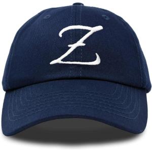 image:imageDALIX Initial Hat Letter Z Vintage Womens Baseball Cap Monogram EmbroideredNavy Blue