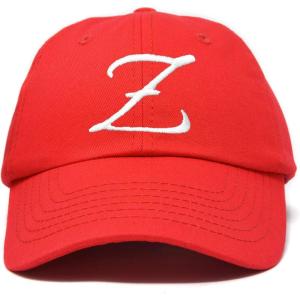 image:imageDALIX Initial Hat Letter Z Vintage Womens Baseball Cap Monogram EmbroideredRed