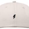 image:imageDALIX Lil Bolt Embroidered Cotton Summer Outdoor Baseball Cap Dad Hat MensBeige