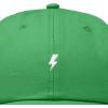 image:imageDALIX Lil Bolt Embroidered Cotton Summer Outdoor Baseball Cap Dad Hat MensKelly Green