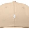 image:imageDALIX Lil Bolt Embroidered Cotton Summer Outdoor Baseball Cap Dad Hat MensKhaki