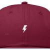 image:imageDALIX Lil Bolt Embroidered Cotton Summer Outdoor Baseball Cap Dad Hat MensMaroon