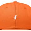 image:imageDALIX Lil Bolt Embroidered Cotton Summer Outdoor Baseball Cap Dad Hat MensOrange