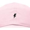 image:imageDALIX Lil Bolt Embroidered Cotton Summer Outdoor Baseball Cap Dad Hat MensWashed Pink