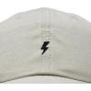 image:imageDALIX Lil Bolt Embroidered Cotton Summer Outdoor Baseball Cap Dad Hat MensWashed Stone White