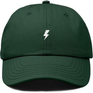 image:imageDALIX Lil Bolt Embroidered Cotton Summer Outdoor Baseball Cap Dad Hat MensDark Green