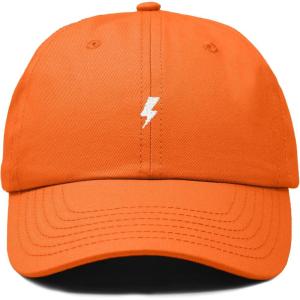 image:imageDALIX Lil Bolt Embroidered Cotton Summer Outdoor Baseball Cap Dad Hat MensOrange