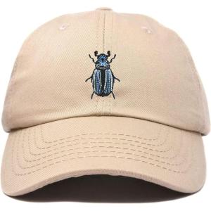image:imageDALIX Symbolic Beetle Hat Womens Embroidered Baseball CapKhaki